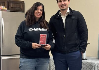 Becky Webb receives award