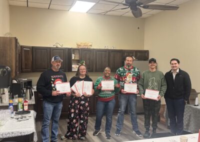 Group of new BRN members receive certificates.