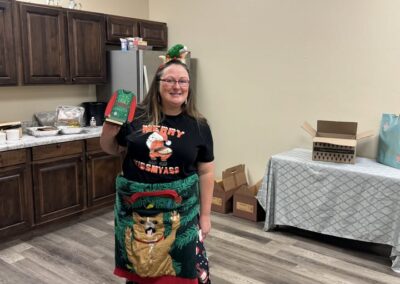 Leslie Merritt poses with her award.